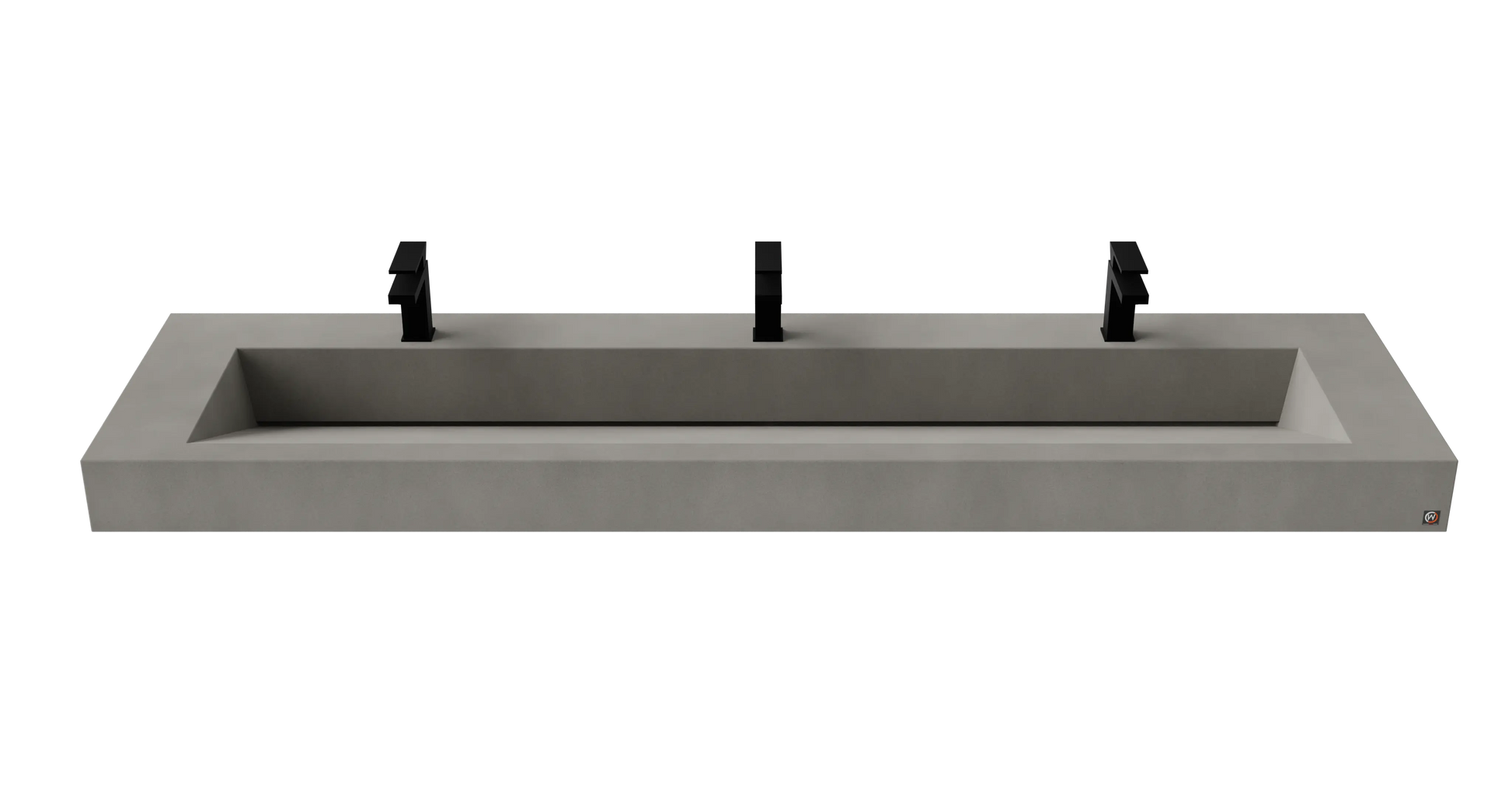 84" Wall Hung With 72" Concrete Ramp Sink CustomCreteWerks