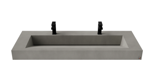 60" Wall Hung With 48" Concrete Ramp Sink CustomCreteWerks