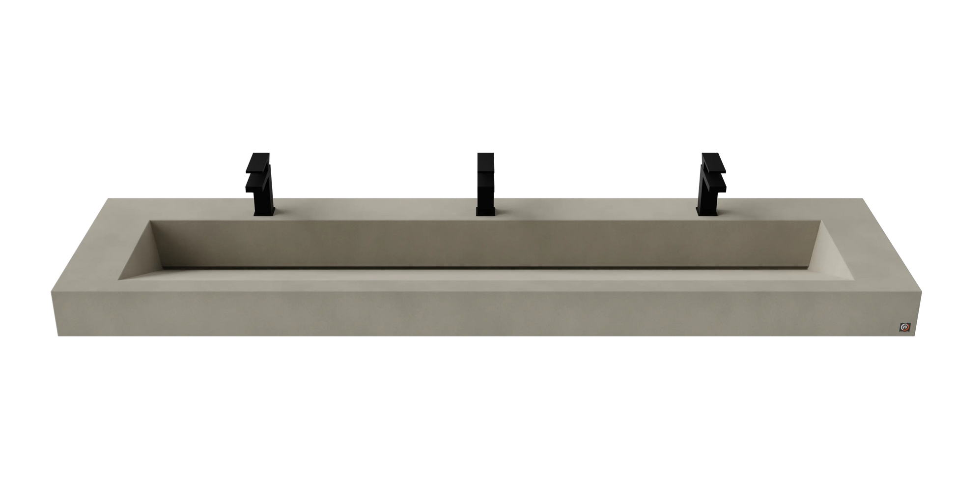 84" Wall Hung With 72" Concrete Ramp Sink CustomCreteWerks