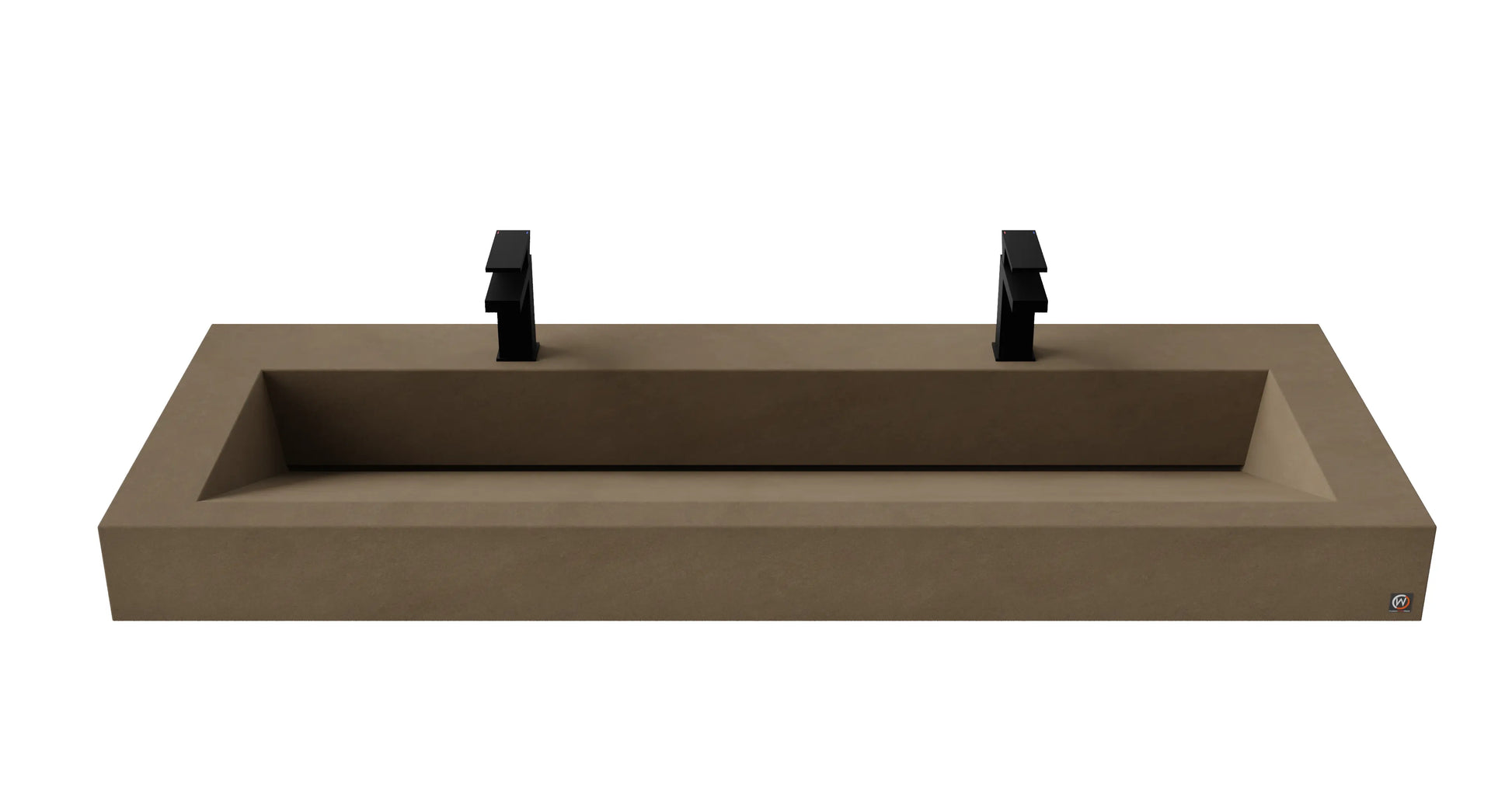 60" Wall Hung With 52" Concrete Ramp Sink CustomCreteWerks
