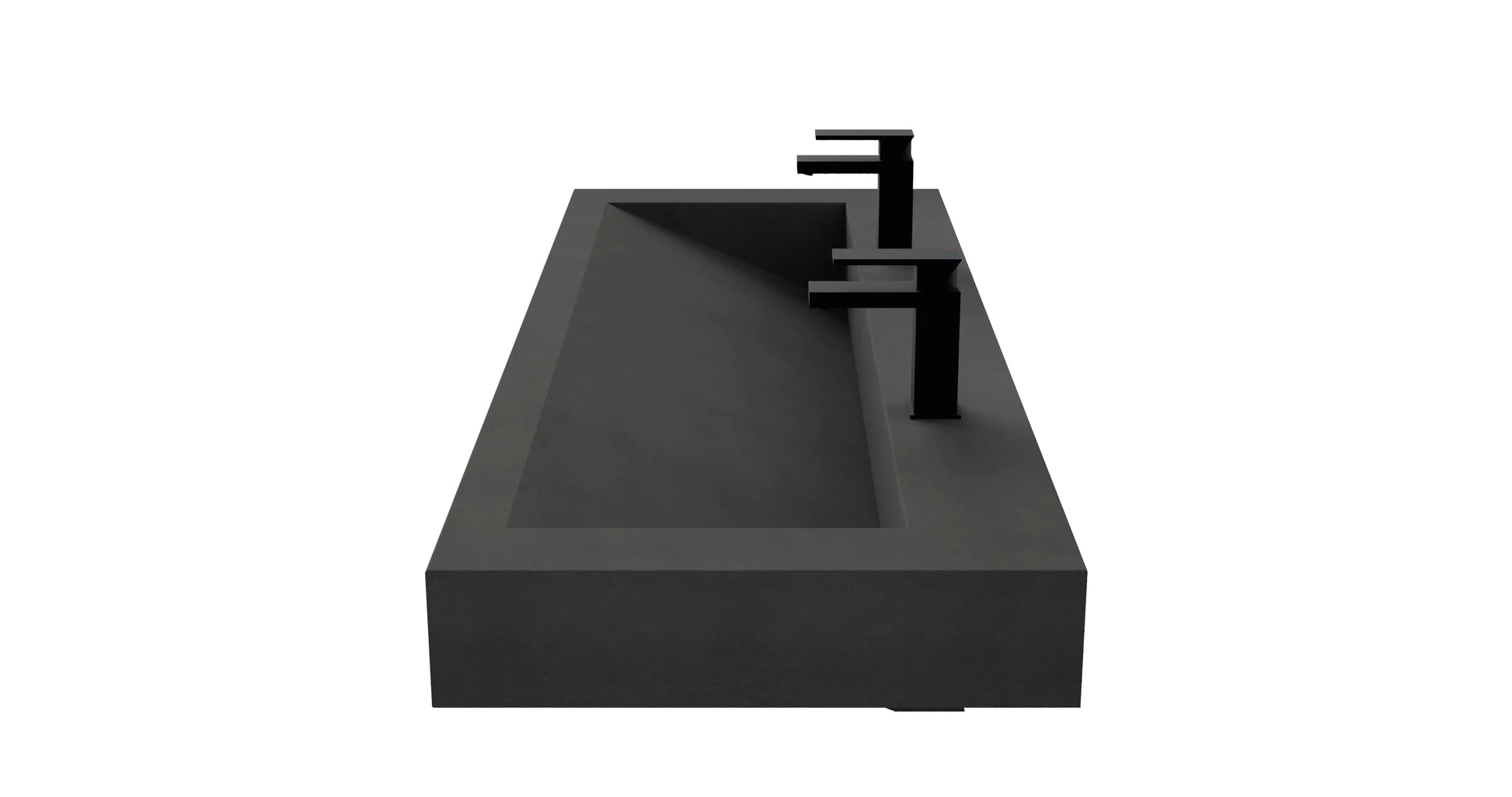60" Wall Hung With 52" Concrete Ramp Sink CustomCreteWerks
