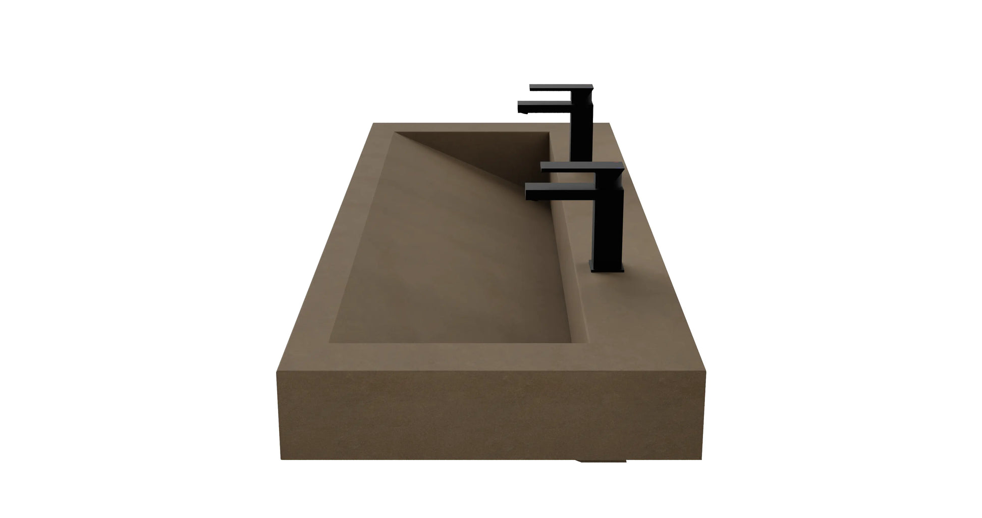 60" Wall Hung With 52" Concrete Ramp Sink CustomCreteWerks
